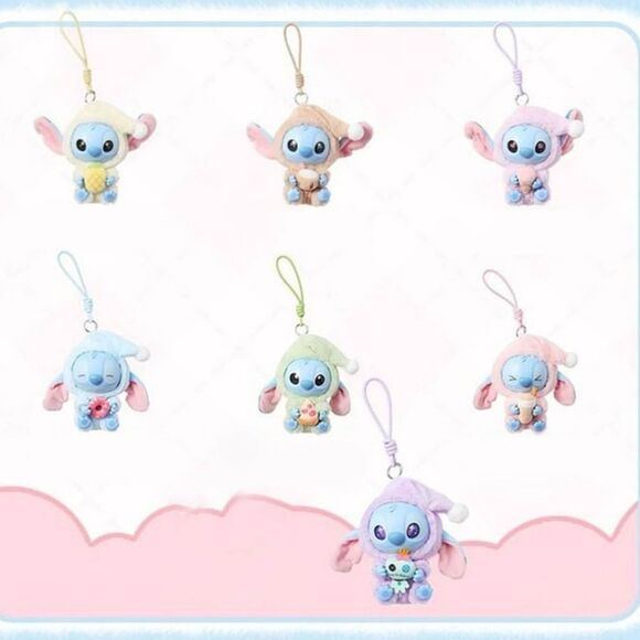 MINISO Disney Stitch Eat Something Before Sleep Plush Pendant - Milk Tea Desire - Picture 16 of 16